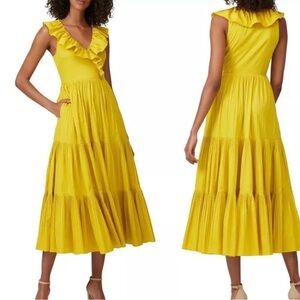 Kate Spade New York Poplin Ruffle Tiered Dress